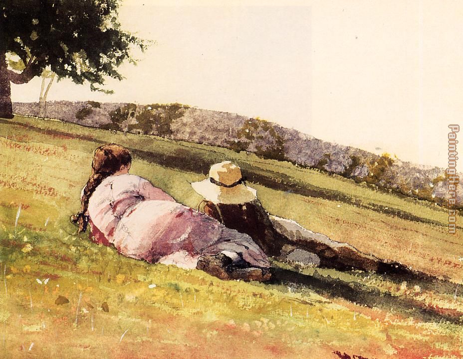 On the Hill painting - Winslow Homer On the Hill art painting